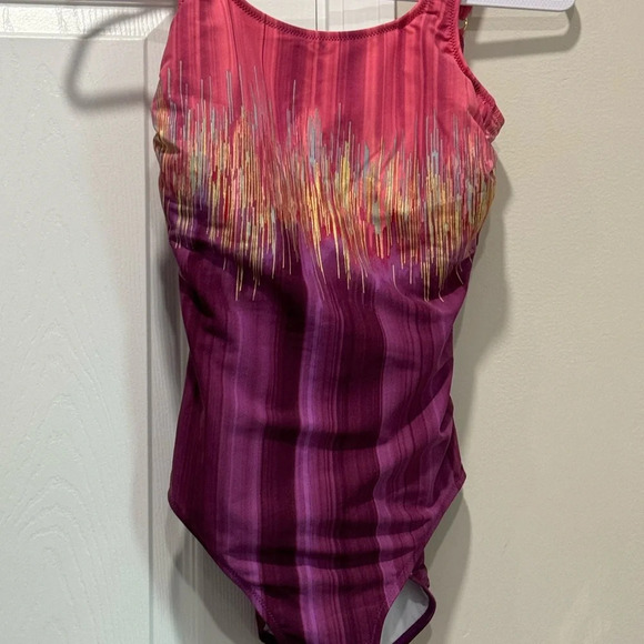 GOTTEX MOROCCAN SKY MASTECTOMY HIGH NECK ONE PIECE SWIMSUIT Sz : 10 - Picture 4 of 9